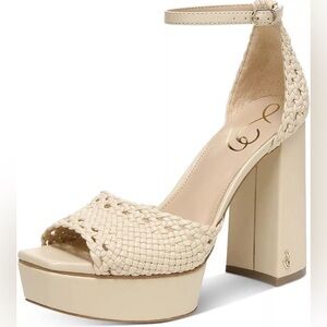 Sam Edelman Woven Nattie Heels Size 9